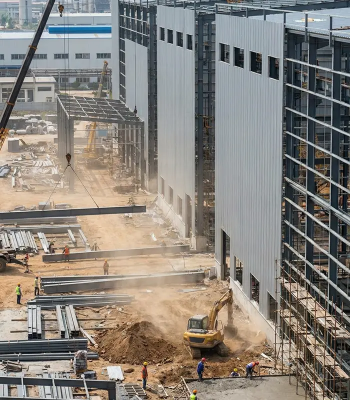 Construção de plantas industriais