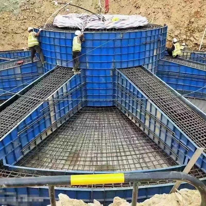 Fôrma de aço para fundação de turbina eólica